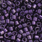 Delica 11/0 RD #0464 Dark Purple Opaque Nickel Plated Dyed 5.2g Vial